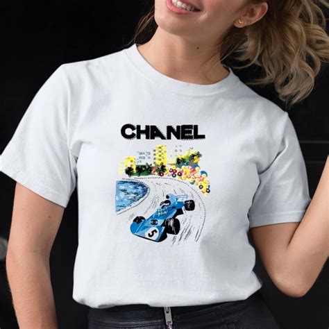 chanel f1 shirt where to buy|chanel's formula 1 tees.